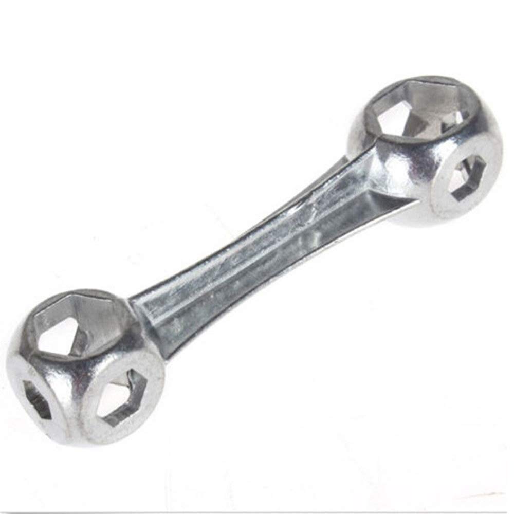 Muiltvoe Silver Thexagon Hole Spanner Dumbbell Type Bike Spanner Bicycle Repair Tool 6Mm - 15Mm