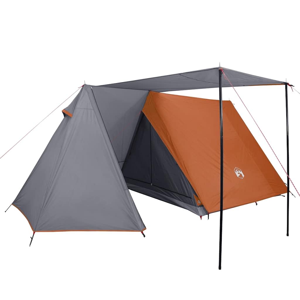 Genérico Tienda de campaña para 3 Personas Impermeable Gris y Naranja,Deportes,Actividades al Aire Libre,Camping y Senderismo,Tiendas de campaña-94367