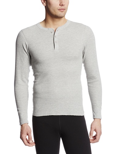 Hanes Men's X-Temp Thermal Longsleeve Henleytop