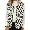 YMIFEEY Teddy Fleece Weste Damen Ärmellos Teddywesten Fleeceweste Fellweste Teddyfleece Weste Elegant Kuschelweste Übergangsjacke Herbstjacke Fleecejacke Herbst Winter Outdoor Oberteil (M, leopard)