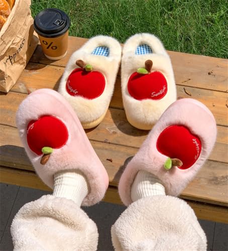 Winter Warm Home Slippers for Women Fluffy Cute Cartoon Indoor/Outdoor Slipper Non-Slip Fun House Slip-On Shoes4