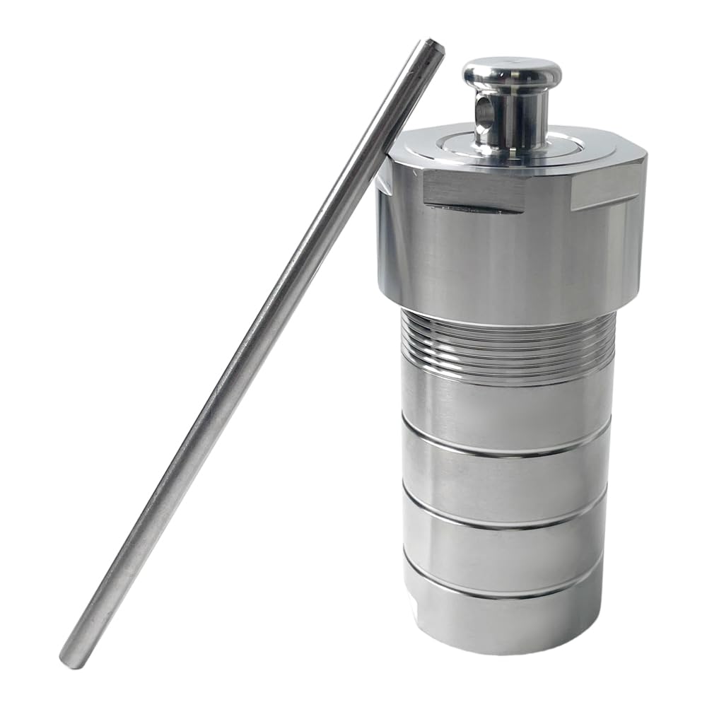 100ml Hydrothermal Autoclave Reactor, PTFE Lined 304 Stainless Steel, Replacement for Parr Instruments, for Lab Hydrothermal Synthesis, Crystal Growth & Sample Digestion