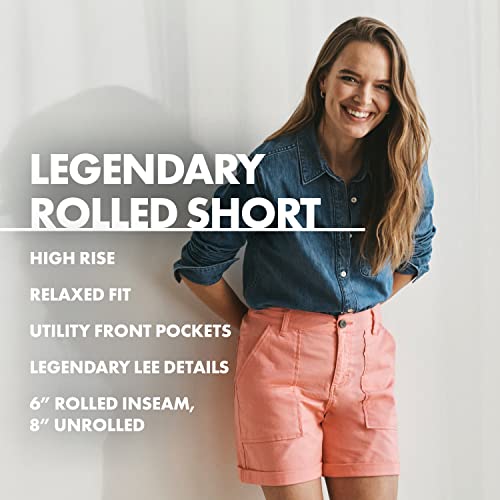 Lee-Womens-Legendary-High-Rise-Relaxed-Fit-Rolled-Short Lee-Womens-Legendary-High-Rise-Relaxed-Fit-Rolled-Short