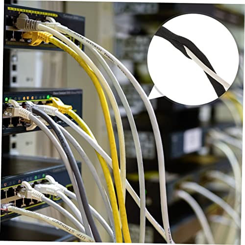 Fundas para organización de cables para escritorio Cord Hider de poliéster elástico y textil, fáciles de usar miniatura 3