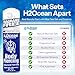 H2Ocean Body Piercing Foam Soap - Organic Sea Salt Aftercare with Aloe Vera, Alcohol-Free, Unscented, Vegan & Gentle Cleansing Tattoo and Piercing Soap for Healing & Moisturizing - 1.7oz