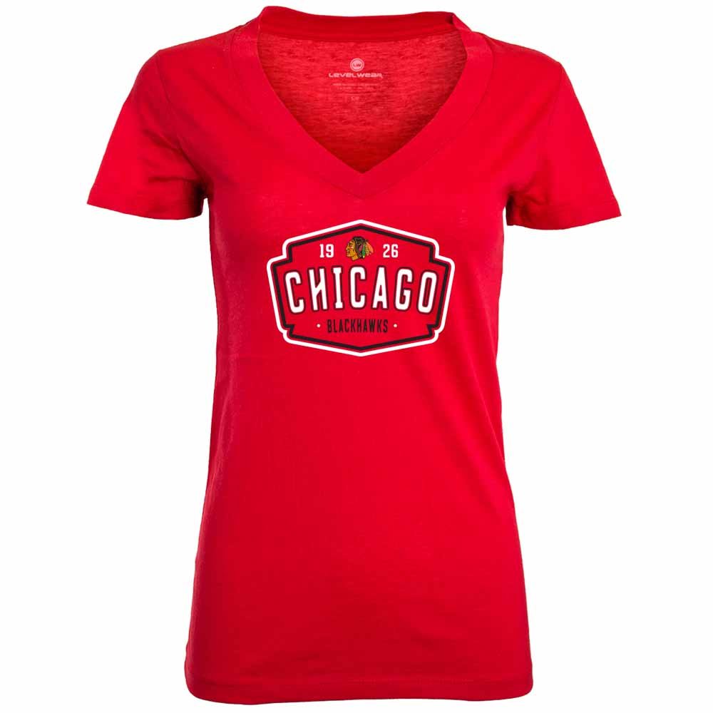 LevelwearWomen's Entice Crested V-Neck Tee