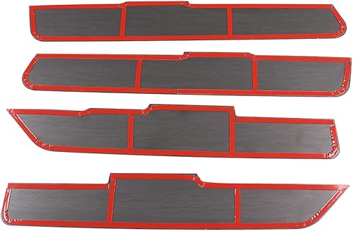 Miniatura 7 de Cubierta de panel de decoración de puerta interior de aleación de aluminio, 4 piezas para Land Rover Defender 110 2020-2022 accesorios de automóvil