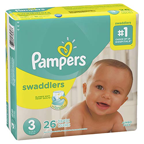 Image of Pampers Swaddlers, Diapers, Size 3, 26 Count
