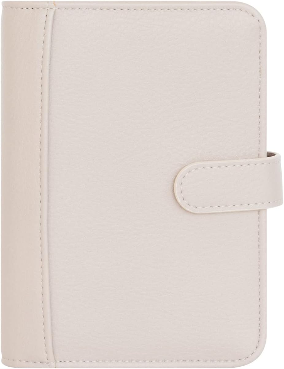 FranklinCovey - Reese Ring-Bound Binder for FranklinCovey Planners | Simulated Leather - Snap Binder (Pocket, Driftwood)
