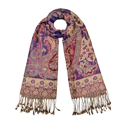 Paisley Pashmina Shawl Wraps for Women Evening Dresses Elegant Soft Rave Scarf Festival Lightweight Scarves Shawls