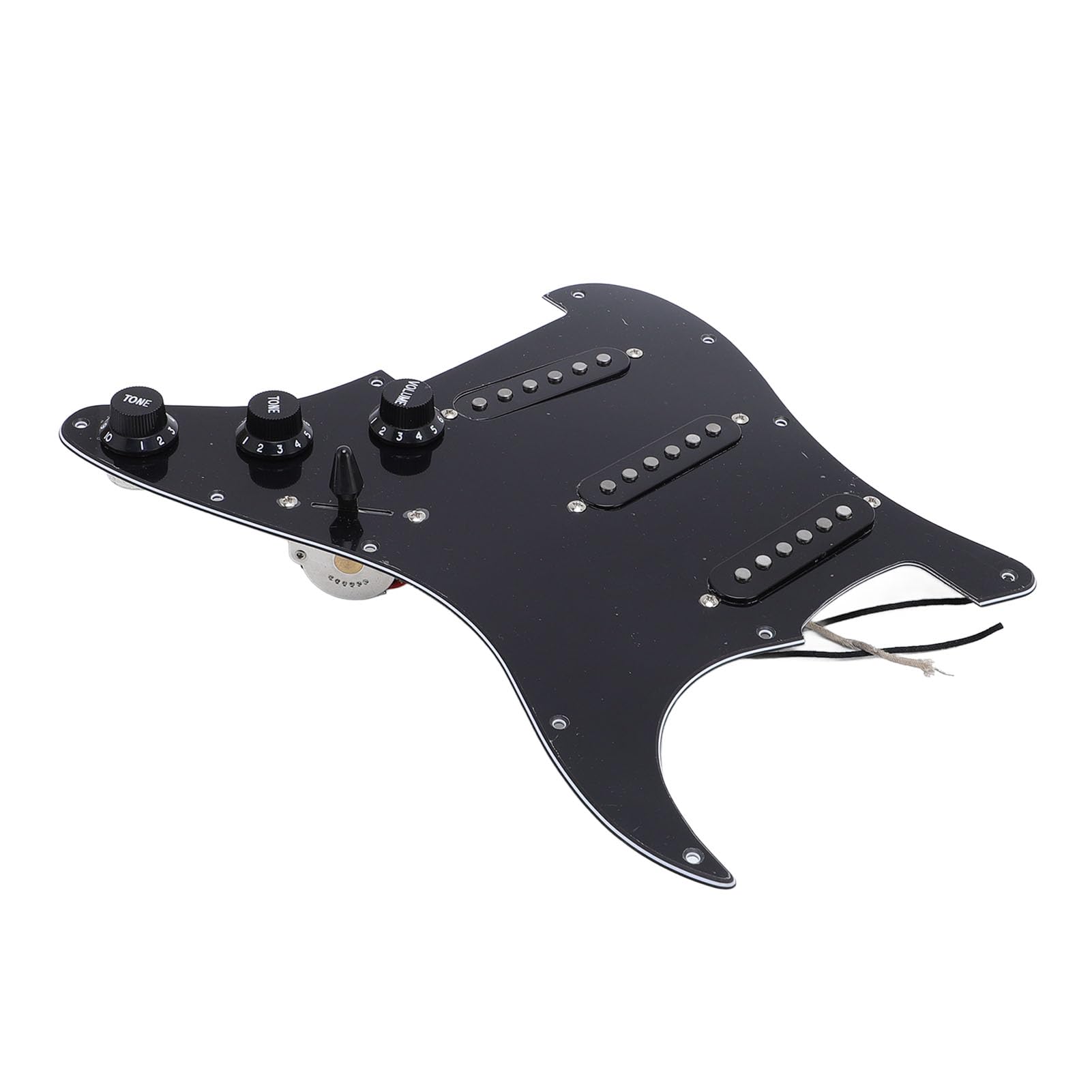 Jeffergarden Golpeador de 11 Agujeros Guitarra Telecaster Pick Cargado Piezas Hss Pastillas Protector Acústico Tornillos Protectores Eléctricos Accesorios Humbucker Reemplazo en Blanco, SSS Cargado