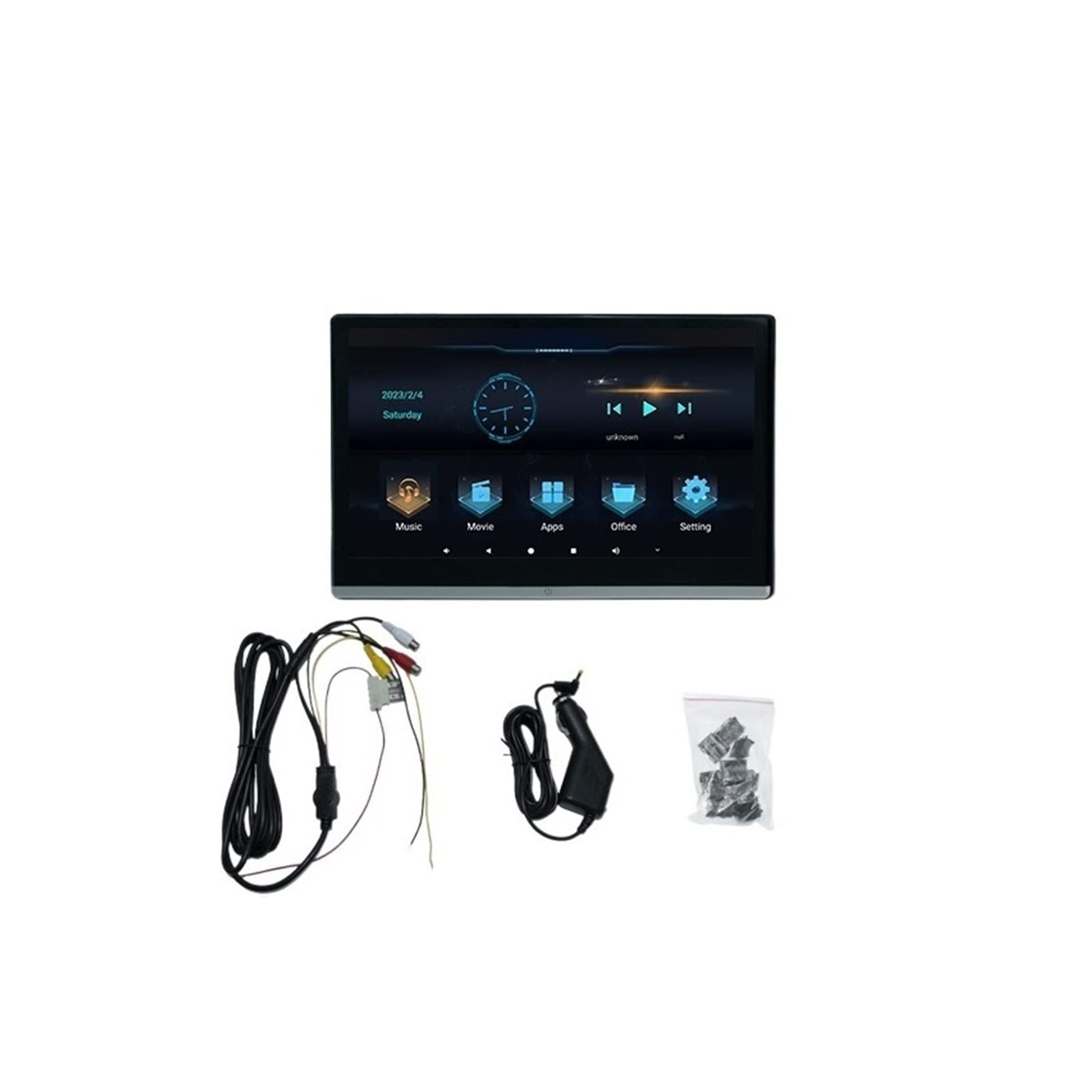 Lettore Dvd Portatile per Lettori Video per poggia Display Esterno Ultrasottile da 11,6 Pollici Display for poggiatesta for Auto da 11,6 Pollici con Schermo Rotante HD(Size:11.6 inch 2 32)
