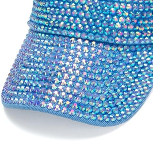 XYIYI Casquette Bling Strass – Visière Sport Été Réglable Pour Femme Et Fille, Protection Solaire Brillante Et Stylée