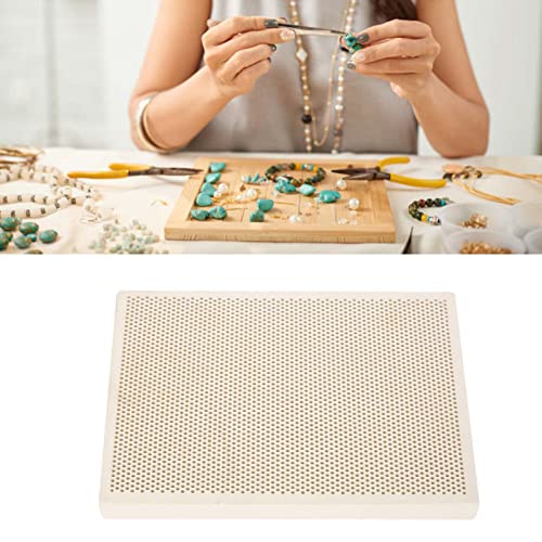 Ceramic Honeycomb Soldering Board, Jewelry Heating Paint Printing Drying Tool, Plate Honeycomb Ceramic Soldering Boards, Soldering Honeycomb Panel Jewelry Soldering Block Making Tools