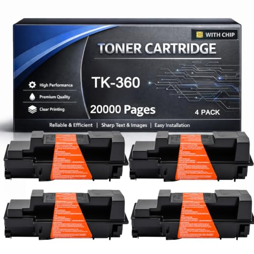 TK-360 Cartouche de Toner Kyocera par 4 pour imprimante FS-4020DN