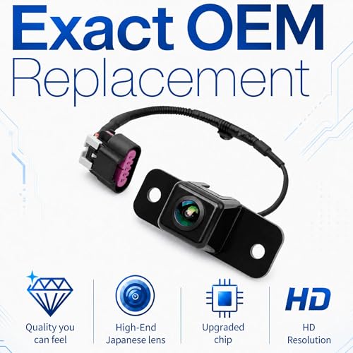 Image of No. 15862575 Rear View Backup Reverse Parking Camera /Rear View Camera | Compatible with Chevy Avalanche Compatible with Cadillac Escalade EXT Fits 2007 2008 [10 Pins] Camera - Rear 15173618