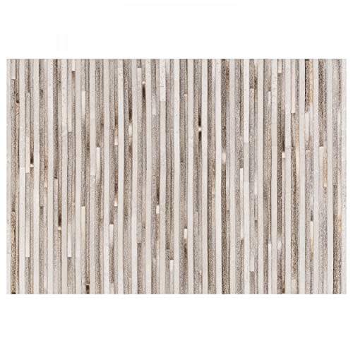 Oviala Tapis rectangulaire Motif Patchwork Effet Peau de Vache 160 x 230 cm