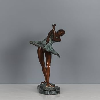 Amazon.co.jp: ブロンズバレリーナ像彫刻モダンダンスガールアート