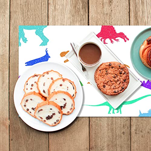 Sets de table dinosaures antidérapants et résistants à la chaleur pour enfants - 7