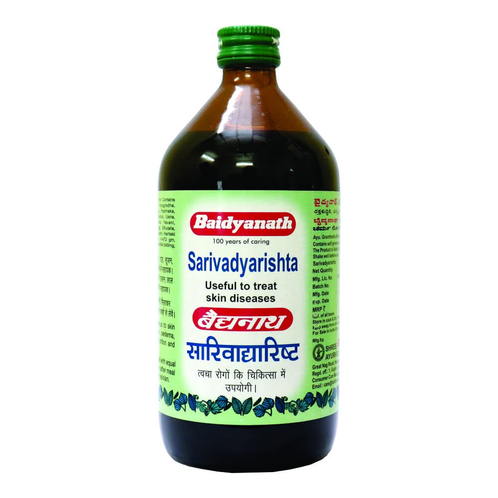 Baidyanath Asli Ayurved Sarivadyarishta – 450 ml | Ayurvedic Herbal Tonic for