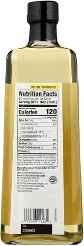 Miniatura 3 de Spectrum Naturals - Cártamo refinado de alto contenido oleico de 32 onzas (paquete de 3)