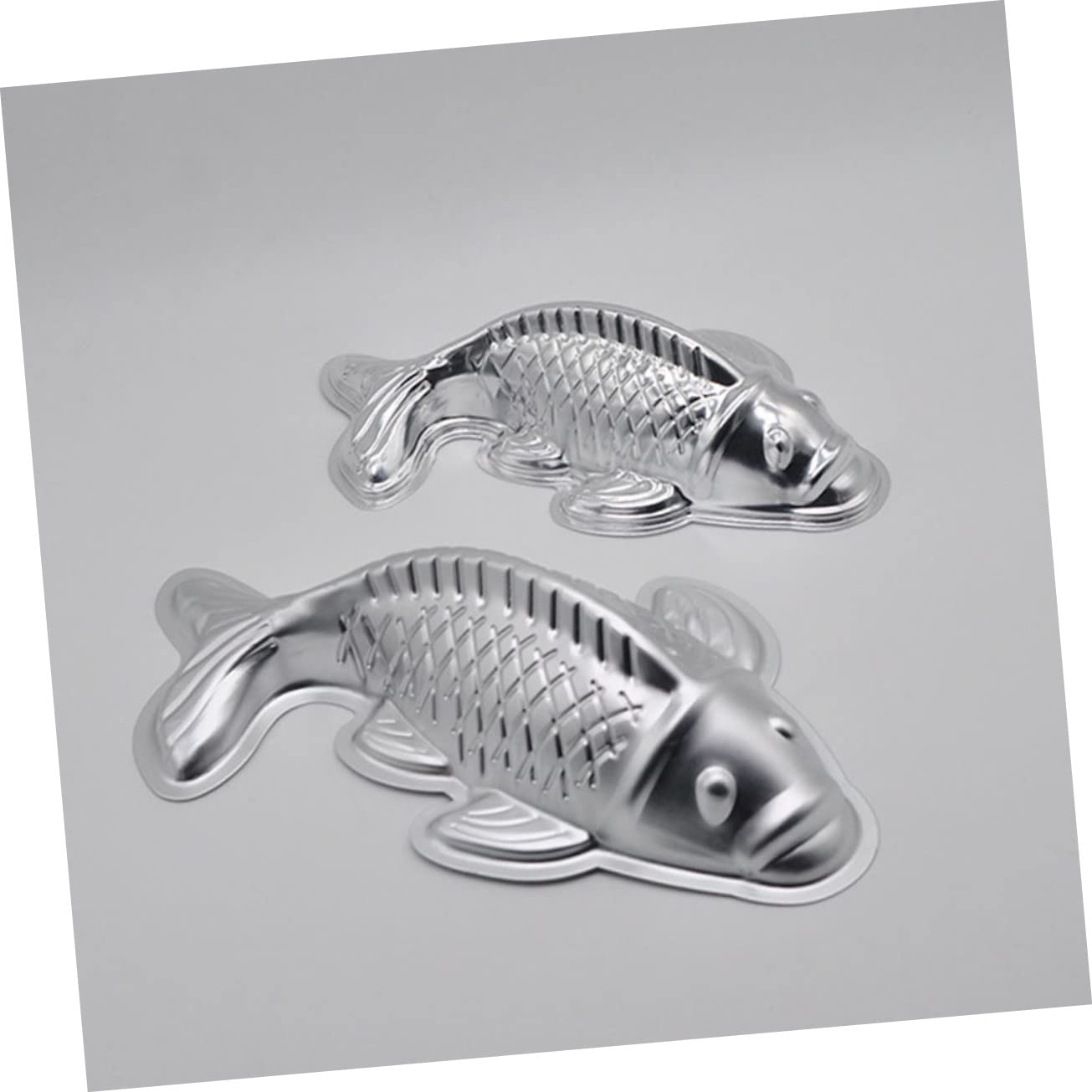Zerodeko 2 series Molde Con Forma De Pez Koi Molde Para Hornear Con Forma De Gelatina Molde Para Pastel Con Forma De Pez Molde Para Hornear Con Forma De Pez Molde Para Pastel 2 piezas*2