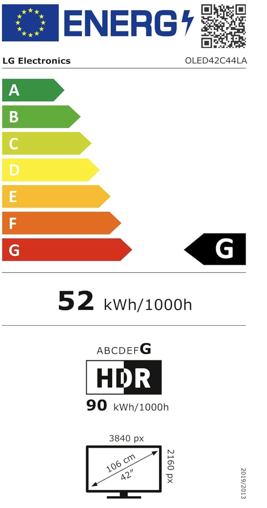 TV 42 POUCES OLED ULTRA HD 2024 LG - OLED42C44LA