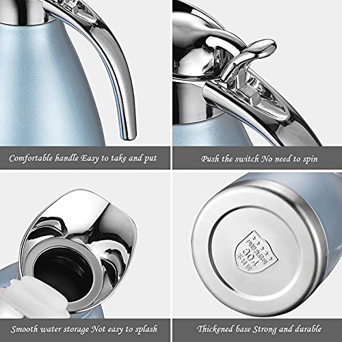 Thermische Karaf Thermosketel Roestvrijstalen vacuümisolatiepot Huishoudelijke groot-capaciteit Koudwater Thermos 2L… - Image 4