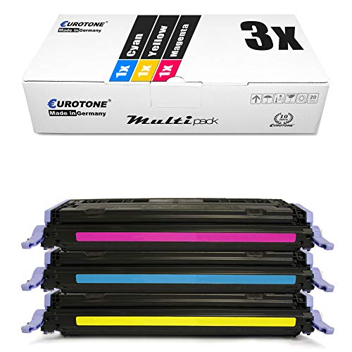 Toner Q6001A Q6003A Eurotone remanufacturé à haute régularité pour LaserJet CM1017
