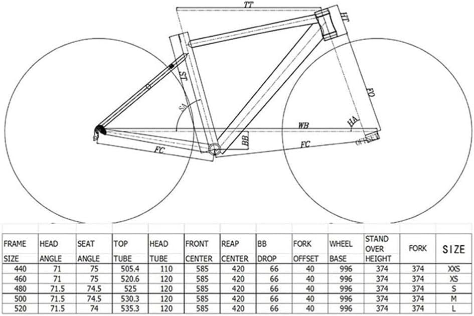 Cadre de vélo de route léger 52cm pour assembler votre propre vélo de course - 2