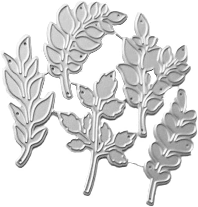 Leaf Cutting Dies for Card Making, Metal Leaves Cutting Dies Cut Stencils for DIY Scrapbooking Photo Album Decorative Embossing Paper Dies for Card Making Templated