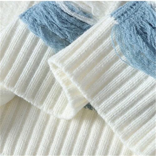 Men's Winter Striped Hole Knit Sweater - O-Neck Stylish Casual Warm Hip Hop Slim Fit Knitted Pullover3