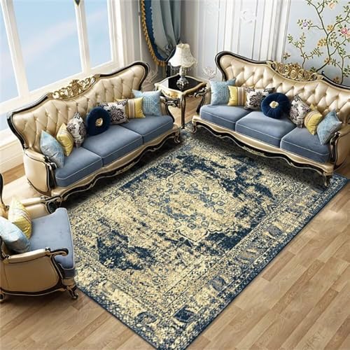 Tapis barbecue sol bleu lavable 50X80CM pour protéger efficacement votre terrasse