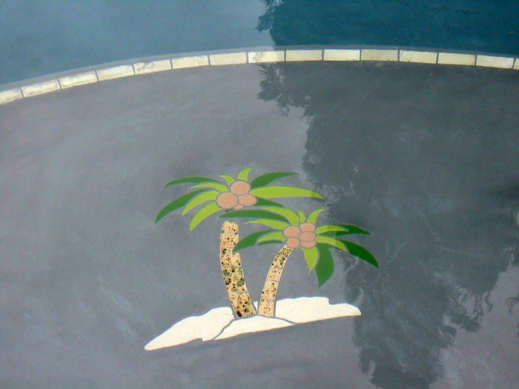 Palm Tree 1 Ceramic Swimming Pool Mosaic (18
