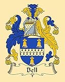 Carpe Diem Designs Bell Coat of Arms/Bell Family Crest 8X10 Photo Print (2 Copies) for Framing