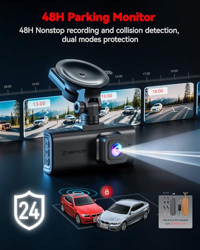 undefined REDTIGER 4K STARVIS 2 Dash Cam Front and Rear, 5GHz WiFi 20MB/s Download, 128GB Card Included, Voice Control, Dash Camera for Cars with 3.18" Touch Screen, GPS, Loop Recording, Parking Mode(F7N Touch) の商品画像 6