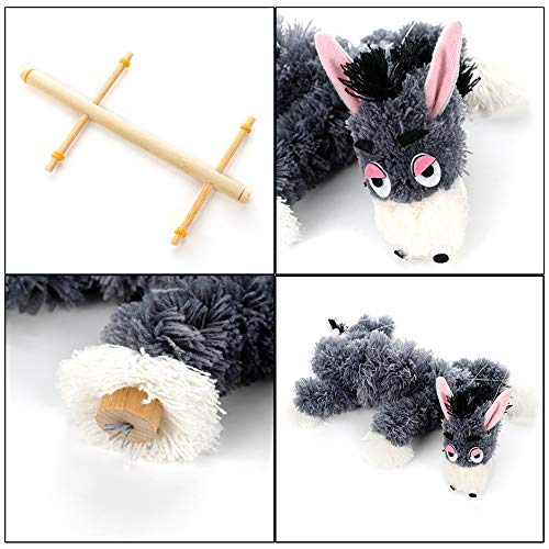 Firlar Small Donkey Marionette Toy, Handmade Crazy Donkey Marionette Puppets Doll Parent-Child Interactive Educational Toys for Children Kids - Thumbnail 3