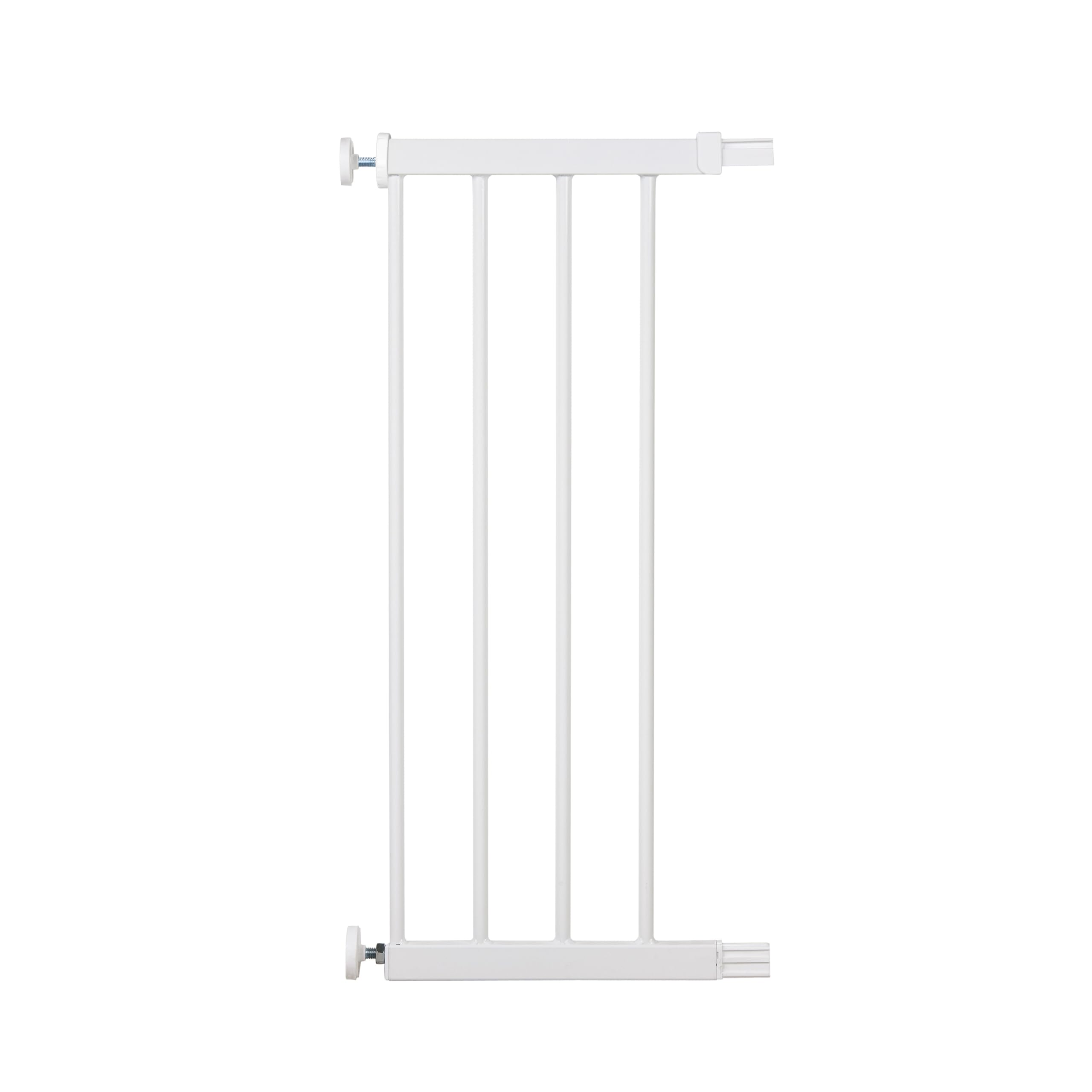 Safety 1st Estensione del cancello da 28 cm per cancelli per bambini con chiusura facile e automatica, estensione per cancelli delle scale, da sei mesi a due anni, bianco metallizzato