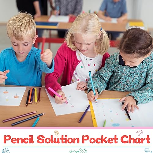 Sabary Pencil Parking Pocket Chart, Classroom Wall Organizer, Colorful Dots by Sabary - Used condition - Image 7