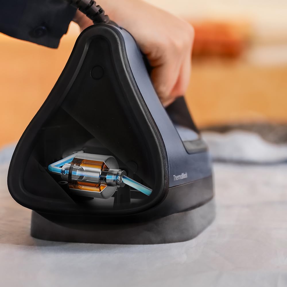 Cecotec Ferro Da Stiro a Vapore IronHero 3000 Sauna i-Pump. 3000 W. Thermoblock. Doppio Riscaldatore. Pompa Integrata. Suola Turbo Slide. Cyclo Clean. Antigoccia. 5 Programmi.