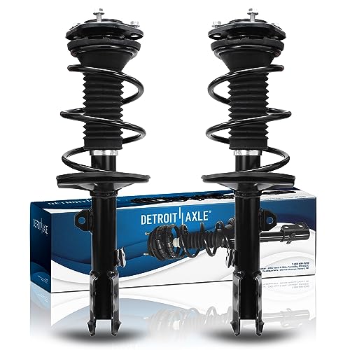 Image of Detroit Axle - 1.8L 2 Front Struts for 2009-2013 Toyota Corolla USA Built 2011-2014 Matrix Replacement 2010 2011 2012 Complete Strut Shock w /Coil Spring Assembly Passenger Driver Side