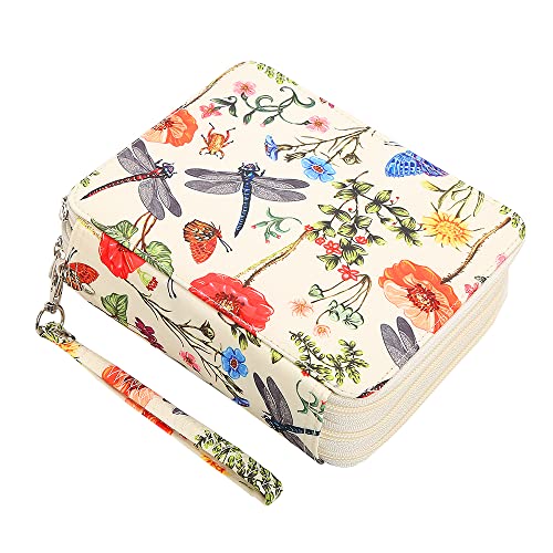Lbxgap Estojo Portátil Para Lápis De Cor - 72 Compartimentos, Organizador Com Zíper Canetas Aquarela Ou Marcadores, Artista