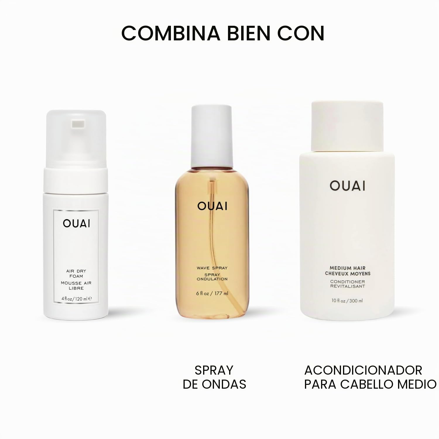 OUAI - Espuma seca para el cuidado del cabello