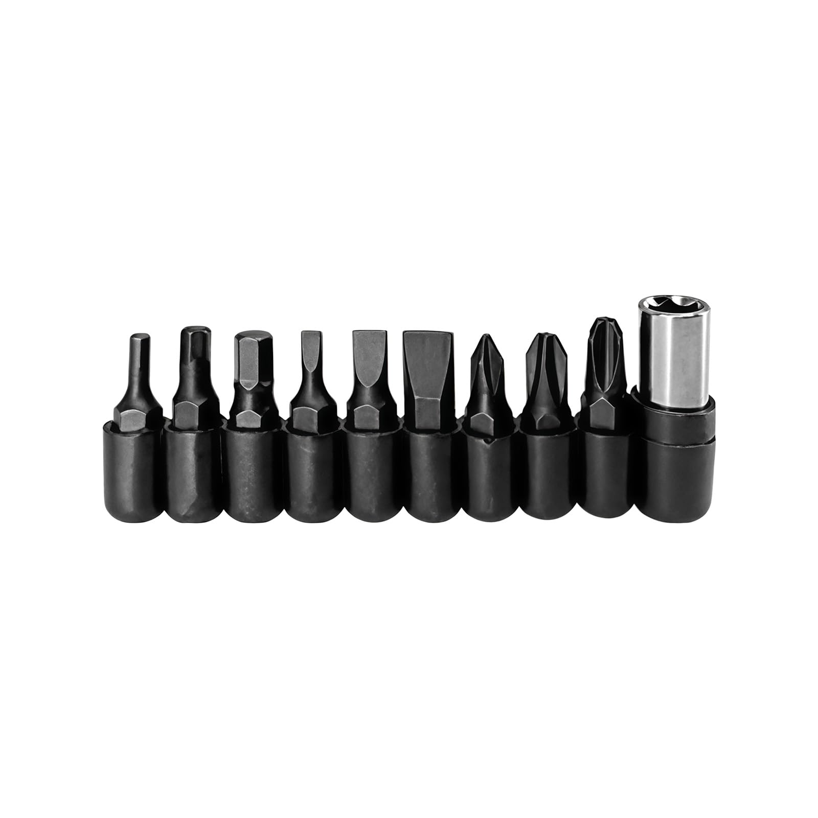 Oxxggkao 9Pcs Resistant Screwdriver Bit Assortment Suitable For Household Repairs Durability Long Lastingly Use Metal Steel Screwdriver