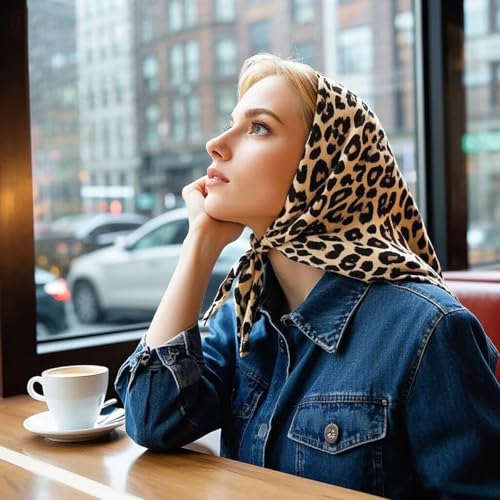 2 Pack Large Cotton Bandana Headband, Head Wrap, Protective Coverage, Hair Neck Scarf for Women 28 x 28 inch4