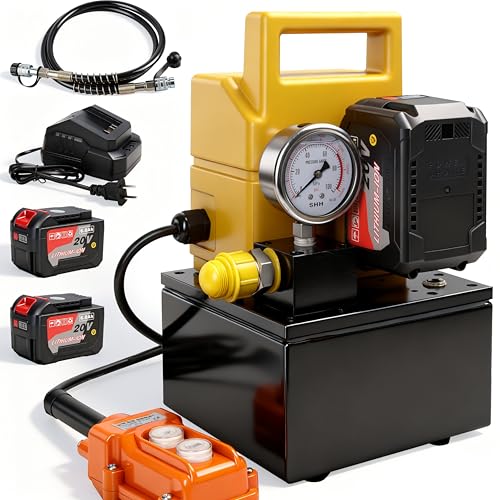 20V Hydraulic Pump 10,000 PSI, 800W, 0.4 Gal, Hand Switch