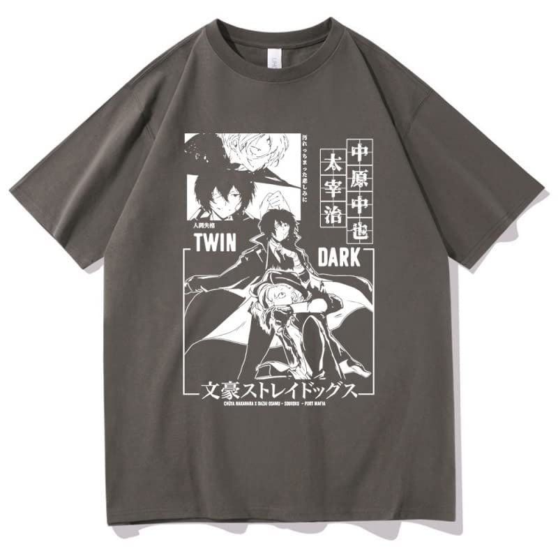 Amazon.co.jp: LOOR 文豪ストレイドッグス tシャツ 中島 敦 太宰 治