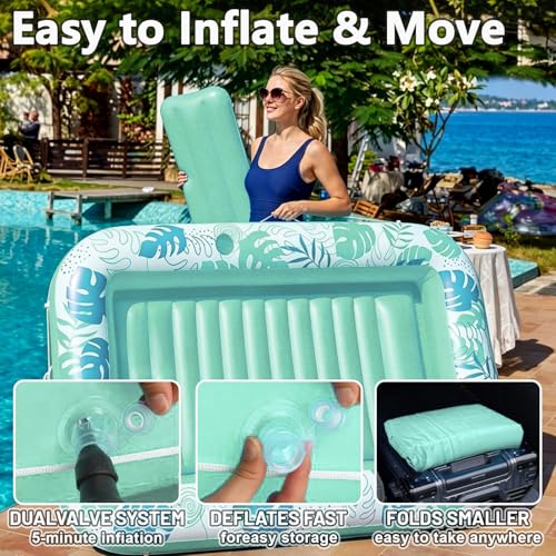 Matelas gonflable de piscine SEDEX avec dossier confort et porte-gobelets