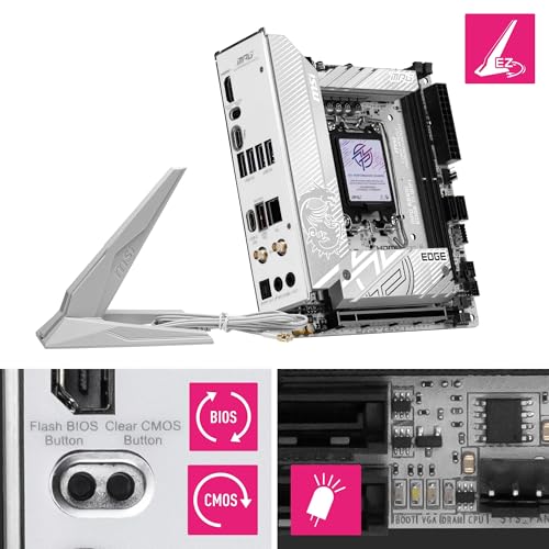 Scheda madre MPG B860I EDGE TI WIFI, Mini-ITX, supporta processori Intel Core Ultra (serie 2), LGA 1851-110A SPS VRM, DDR5 Memory Boost (8600+ MT/s OC), PCIe 5.0 x16, M.2 Gen5, Wi-Fi 7, LAN 5G - Scheda madre - Immagine 2