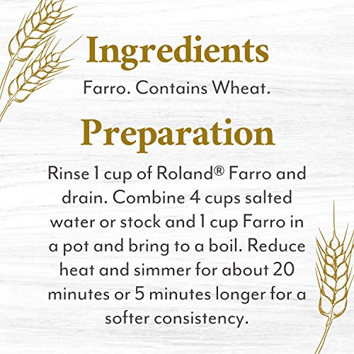 Image of Roland Foods Pearled Italian Farro, Specialty Imported Food, 47.9 Ounce Bag, Pack of 1